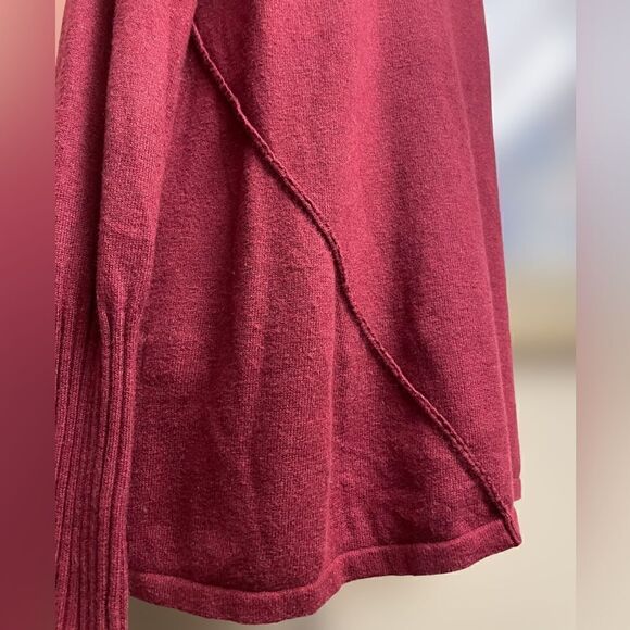 Lilla P Red Turtleneck Sweater with Angora/Cashmere & Cotton (Medium) - Picture 6 of 10